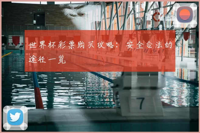 世界杯彩票购买攻略:安全合法的途径一览
