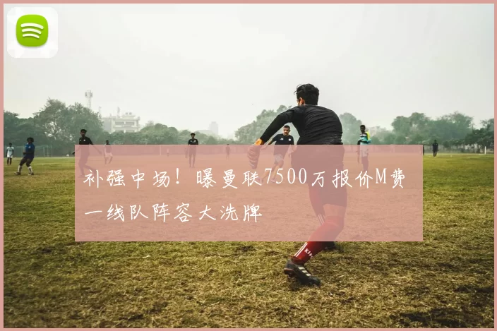补强中场！曝曼联7500万报价M费 一线队阵容大洗牌